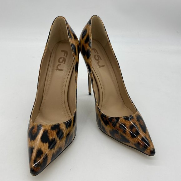Leopard Print Stiletto Heels - Picture 2 of 9
